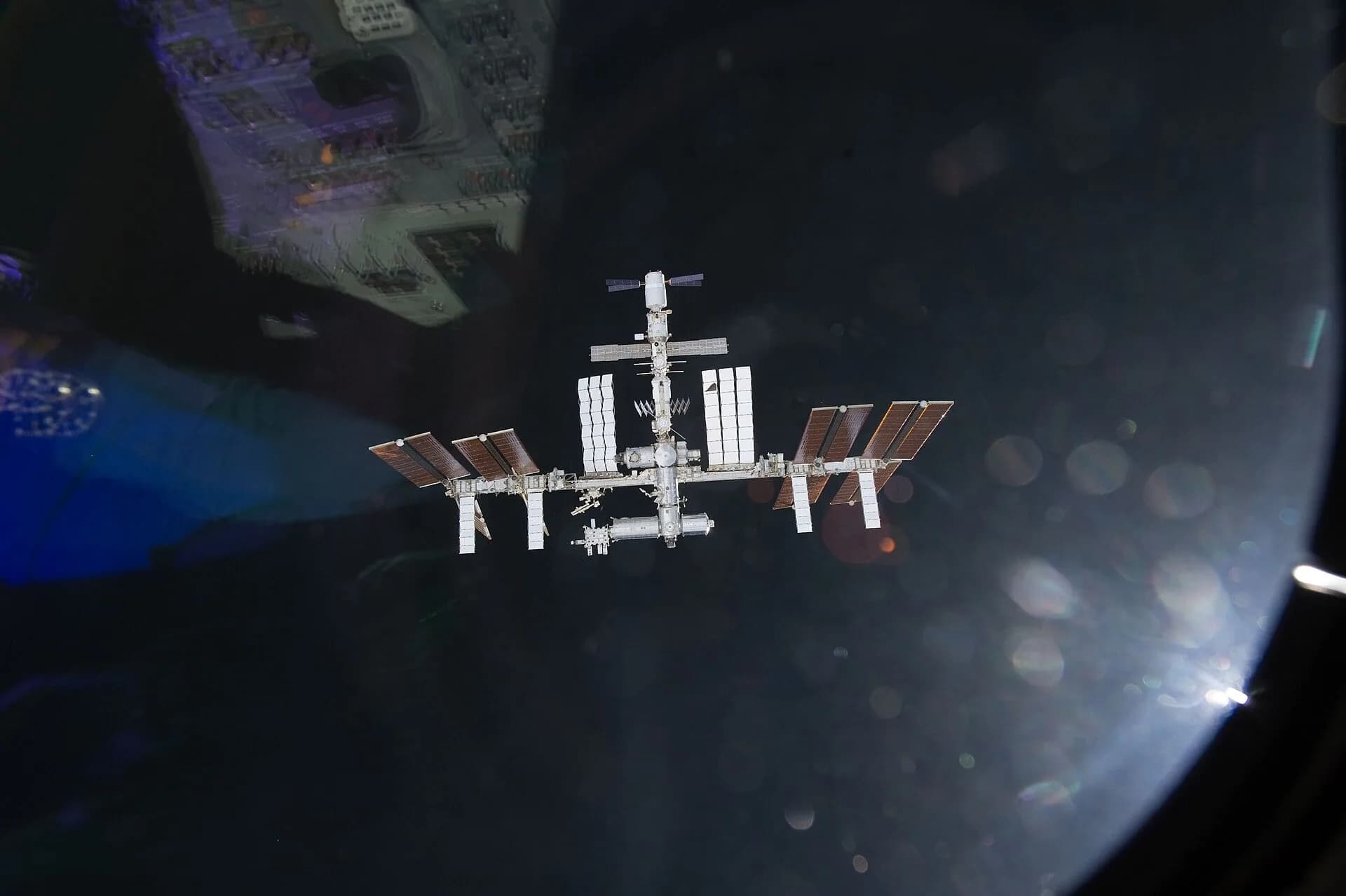 The International Space Station seen from Space Shuttle Endeavour