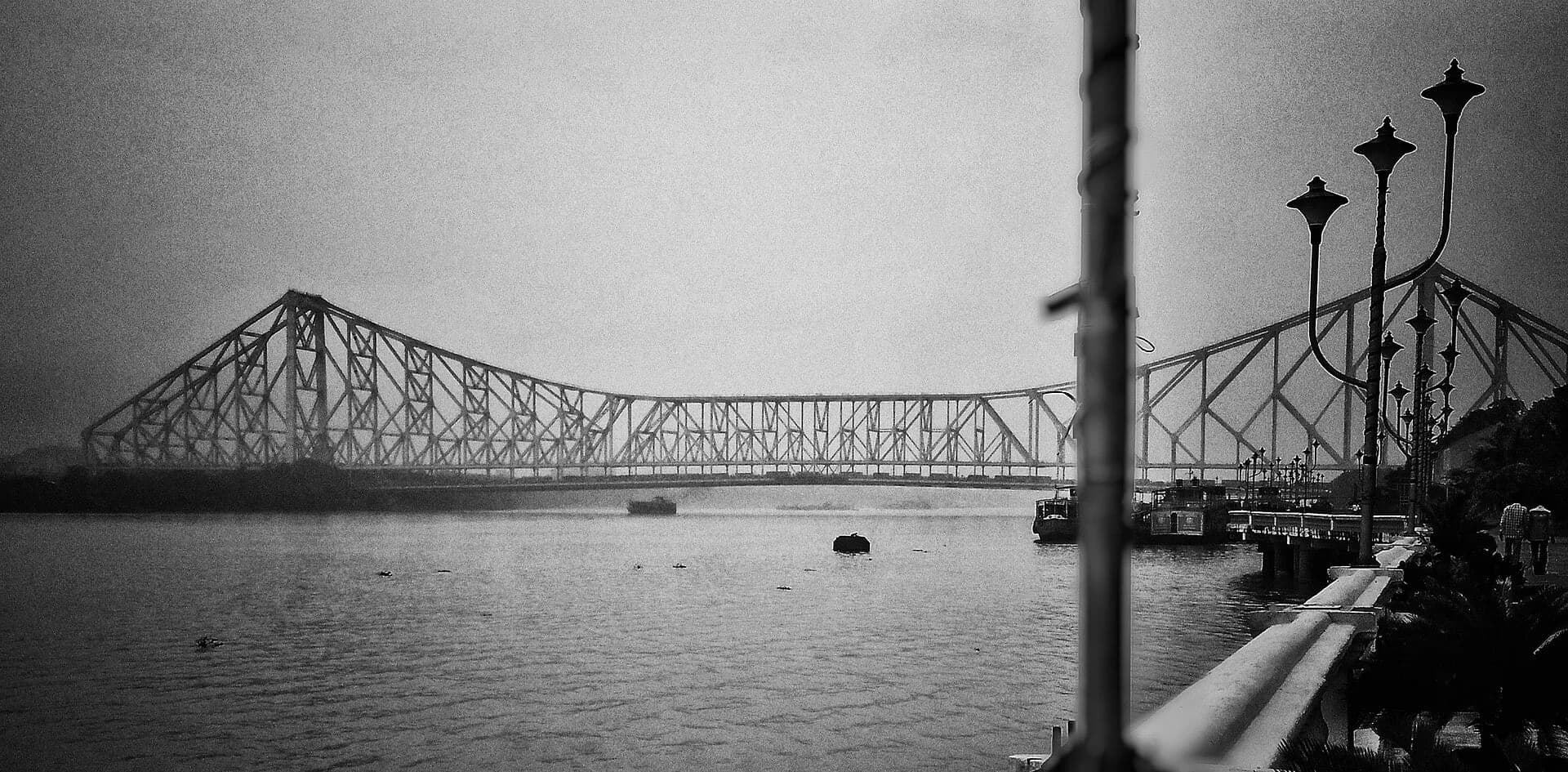 The Howrah Bridge over the Hooghly in Kolkata
