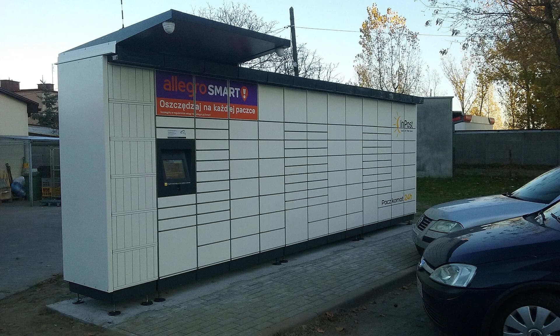 A parcel locker for collecting online deliveries