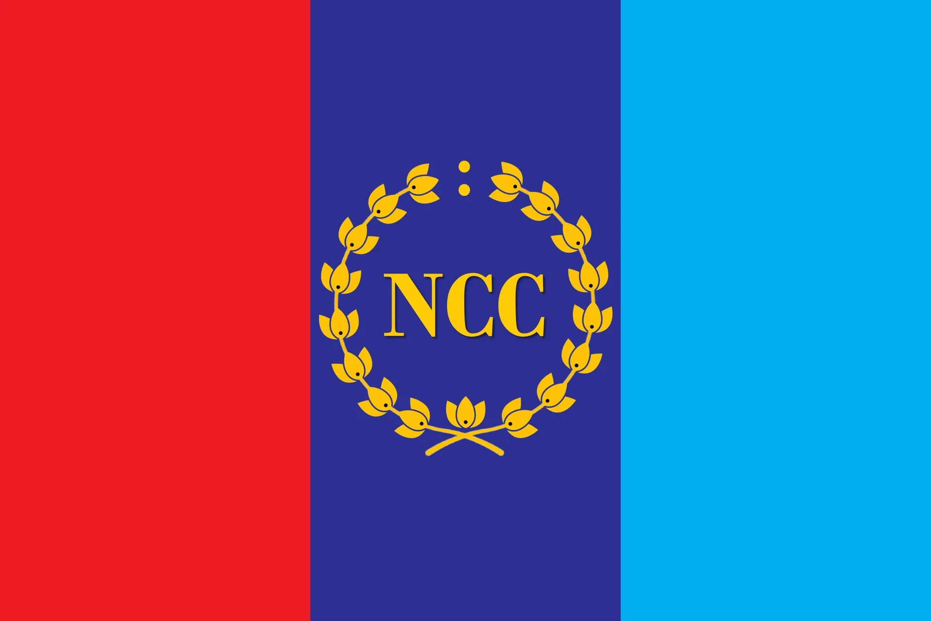 The flag of the National Cadet Corps of India