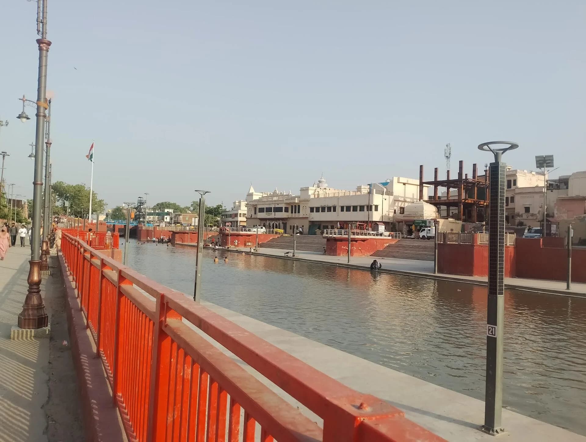 Ram Ki Paidi, a riverfront promenade on the Saryu in Ayodhya