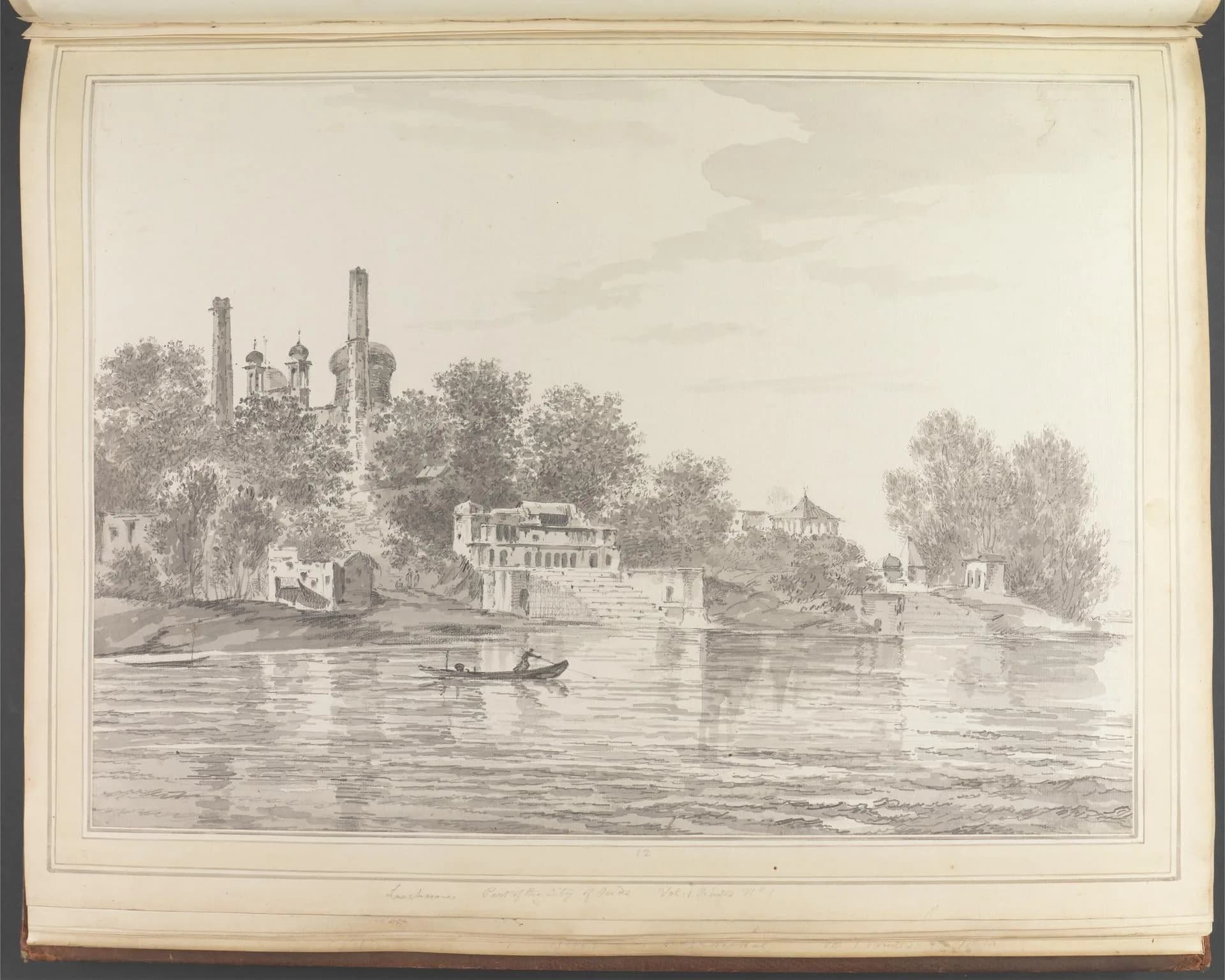 William Hodges's 18th-century view of part of the city of Oudh