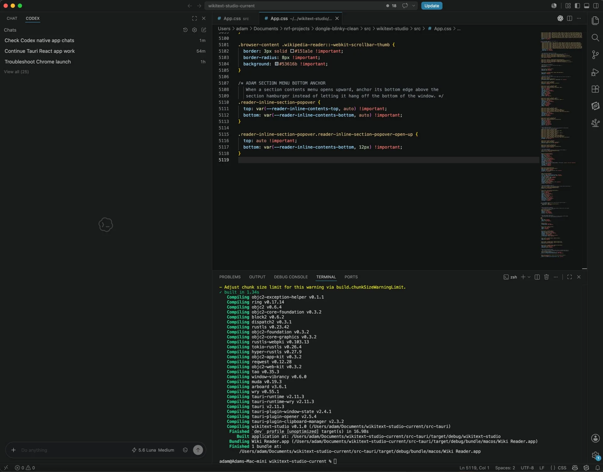 Lines of computer code on a dark screen