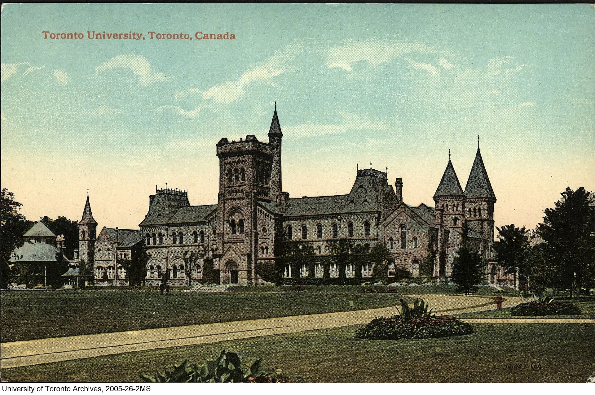 An old postcard of the University of Toronto's main building